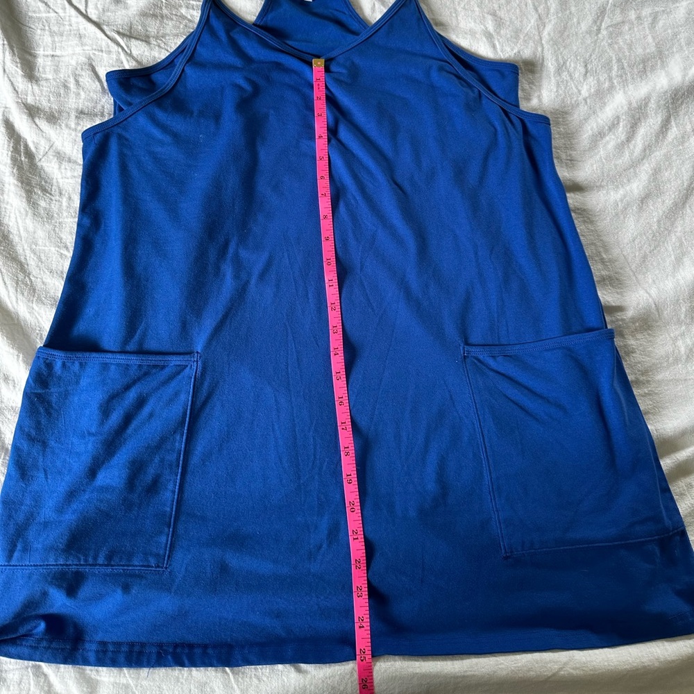 Blue Women’s Sleeveless Romper with Pockets size XL - Picture 7 of 9
